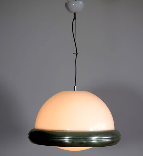 1970s flying saucer pendant light by Guzzini on eBay