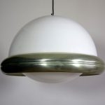 1970s flying saucer pendant light by Guzzini on eBay