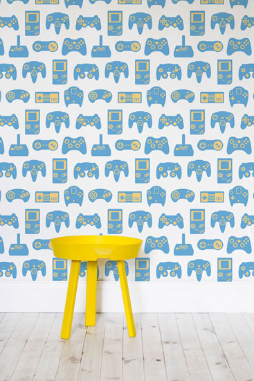 Retro gaming wallcovering by Murals Wallpaper