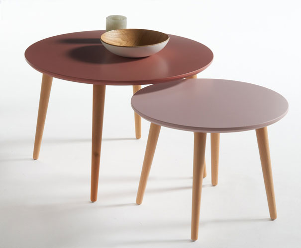 Jimi midcentury-style nesting tables at La Redoute