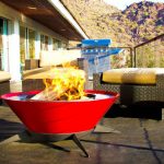 Astrofire retro-style fire pit by Modfire