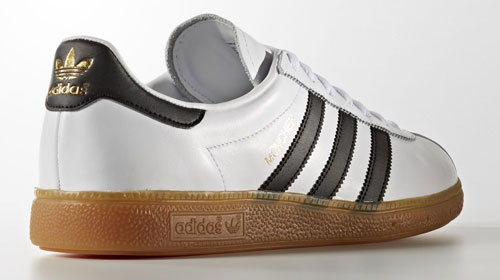 1970s Adidas München trainers reissue in white leather