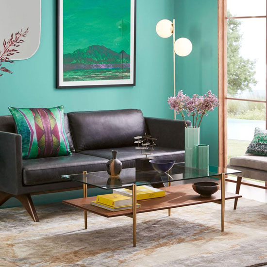 Midcentury-style Art Display Coffee Table at West Elm