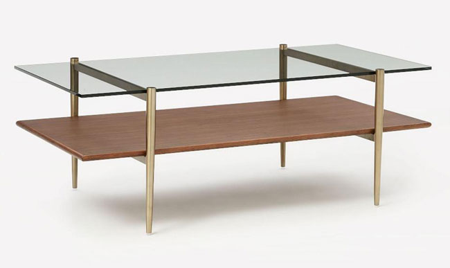 Midcentury-style Art Display Coffee Table at West Elm