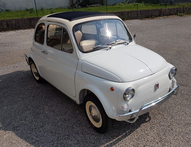 1970 Fiat 500L special edition twin tone on eBay