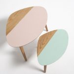 Retro living room: Clairoy nest of two-tone tables at La Redoute