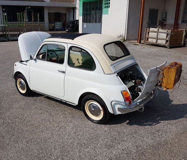 1970 Fiat 500L special edition twin tone on eBay