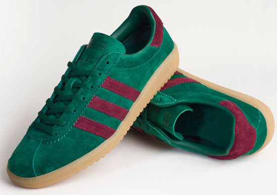 importeren Dapper Origineel Adidas Bermuda trainers back in green and maroon as a Size? exclusive