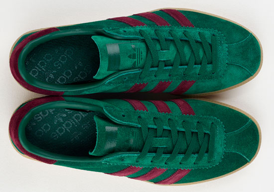 Adidas Bermuda trainers back in green and maroon as a Size? exclusive