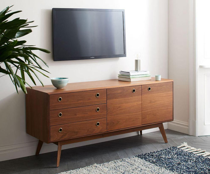 Midcentury-inspired Arlo Media Console at West Elm