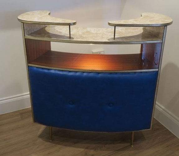 Refurbished 1950s cocktail bar on eBay