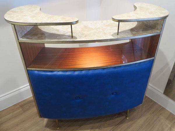 Refurbished 1950s cocktail bar on eBay