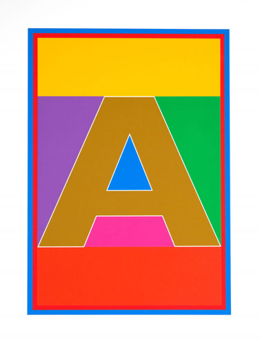 Retro letters: The Dazzle Alphabet by Sir Peter Blake