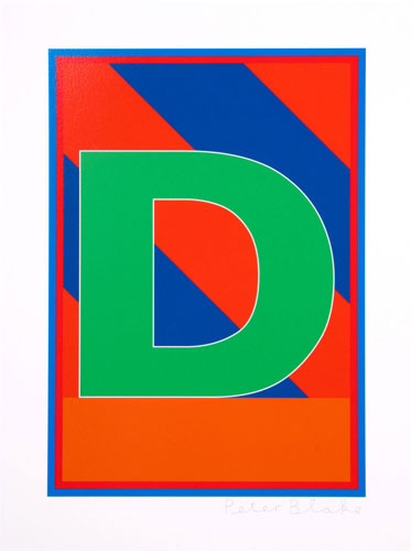 Retro letters: The Dazzle Alphabet by Sir Peter Blake