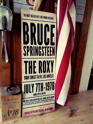 Personalised vintage-style gig signs by Daughters Of The Revolution