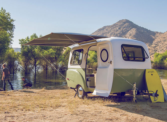 Retro holidays: VW-inspired Happier Camper miniature caravan