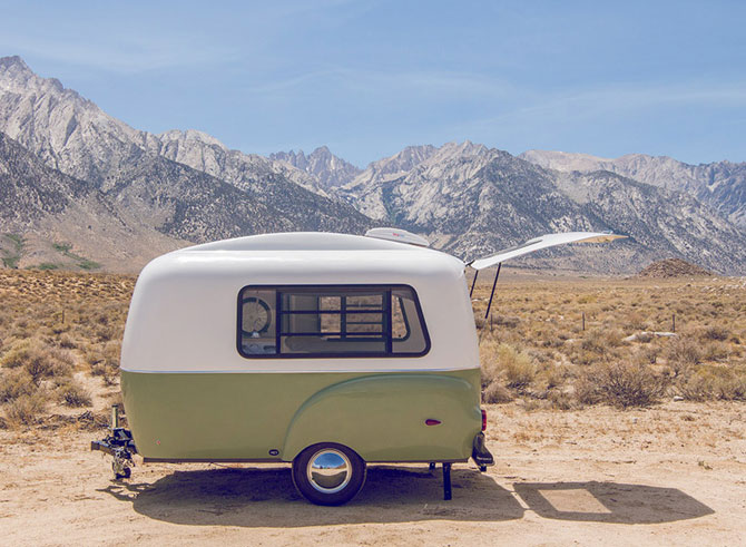 Retro holidays: VW-inspired Happier Camper miniature caravan