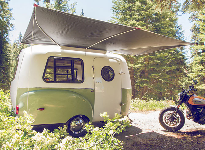Retro holidays: VW-inspired Happier Camper miniature caravan