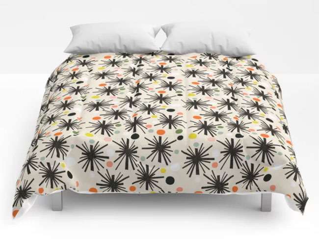 Bold Midcentury Modern Duvet Covers By, Mid Century Modern Duvet Cover