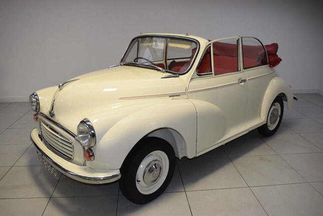 Restored 1969 Morris Minor convertible on eBay