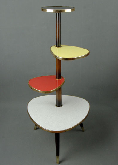 Colourful 1950s midcentury plant stand on eBay