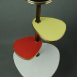 Colourful 1950s midcentury plant stand on eBay
