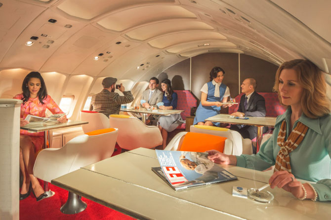 The Pan Am Experience - high-end retro dining on a 1970s 747 plane