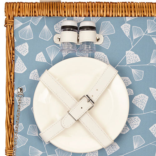 MissPrint Fern retro-style picnic hamper at John Lewis