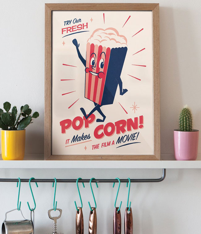 1950s-style Snack Pack prints by Telegramme