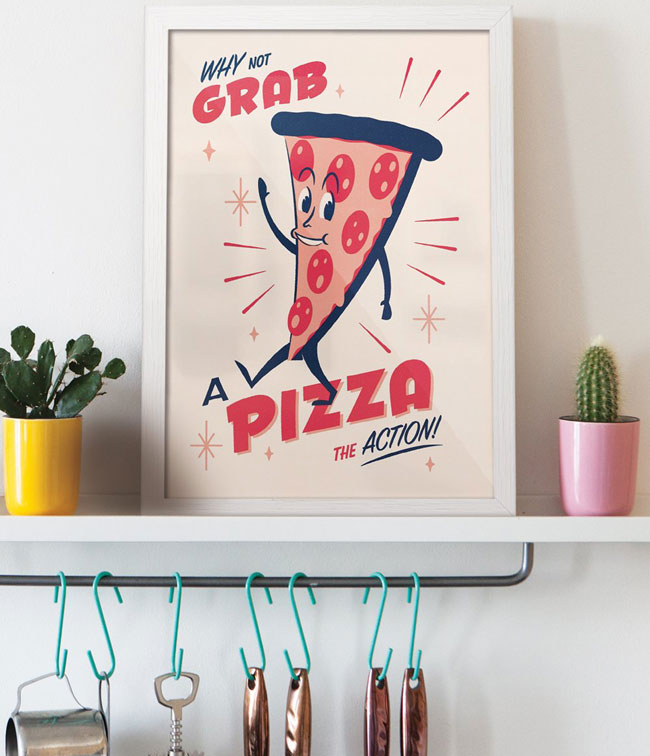 1950s-style Snack Pack prints by Telegramme