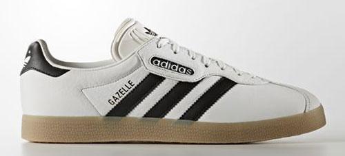 1980s Adidas Gazelle Super trainers return in white leather