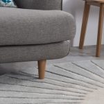 Vaserely large circular wool rug at Made