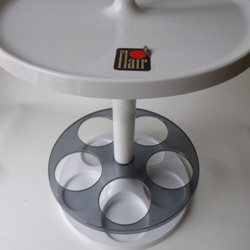 Flair 1970s space age side table and bar on eBay