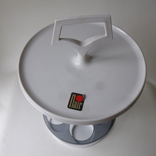 Flair 1970s space age side table and bar on eBay