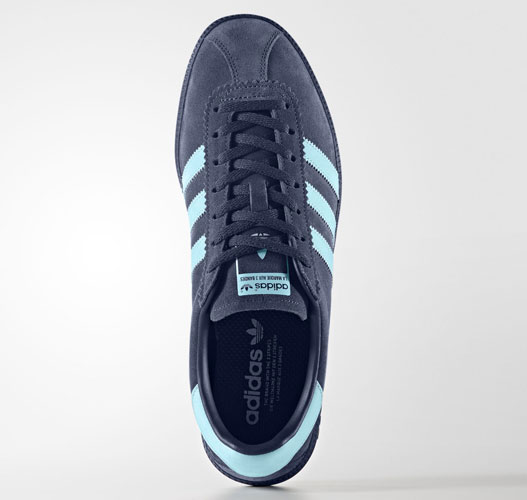 Adidas Bermuda trainers reissued in grey and blue suede