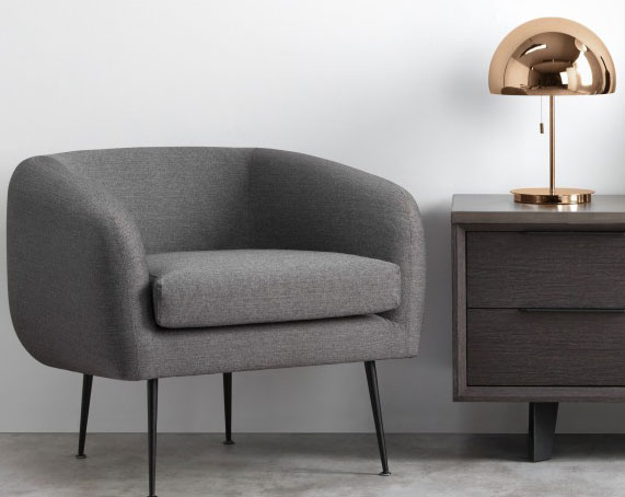 Collet retro table and floor lamps at Made