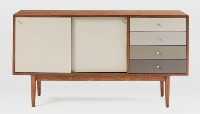 Retro-style Fishs Eddy Sideboard at West Elm