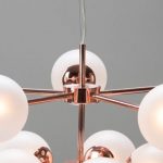 Globe retro chandelier at Made