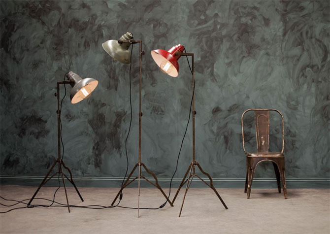 Vintage-style Oboro Film Lights at Caroline McGrath