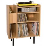Vintage-style vinyl and record deck units by Nationale 7