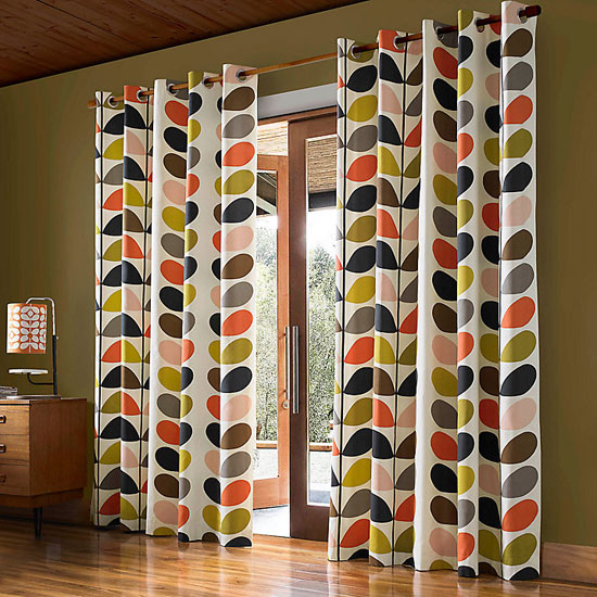 Orla Kiely Stem curtains at John Lewis