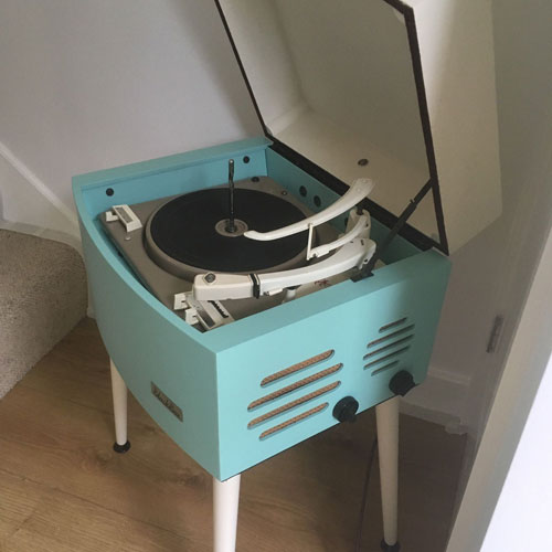 Restored 1960s Pye Black Box record player on eBay
