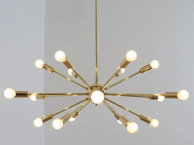 Handmade retro Sputnik light fittings by Inscapes Design