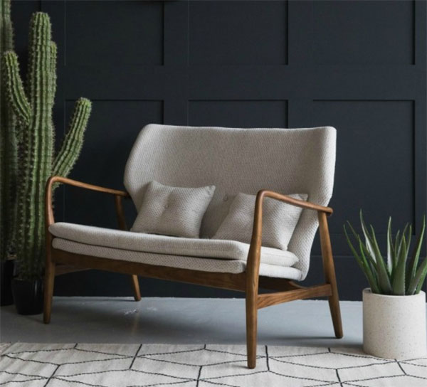 Aarhus Mid Century armchair and sofa at Rose & Grey