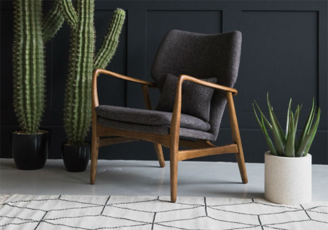 Aarhus Mid Century armchair and sofa at Rose & Grey