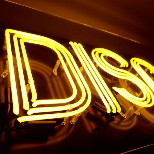 Disco neon light sign by Brilliant Neon