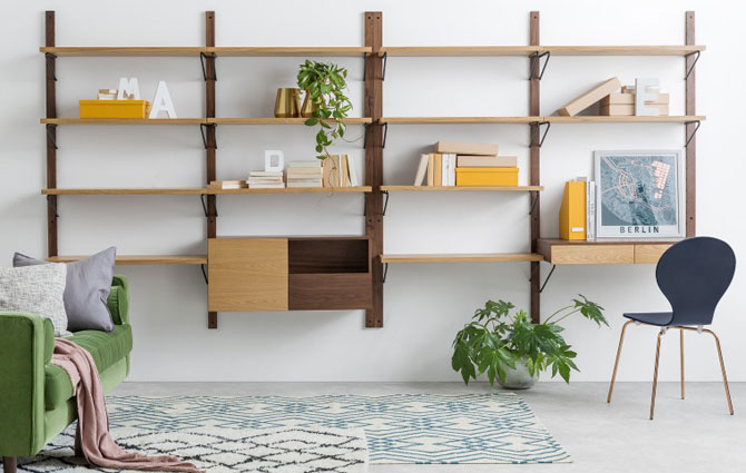 Jory retro-style modular shelving at Made