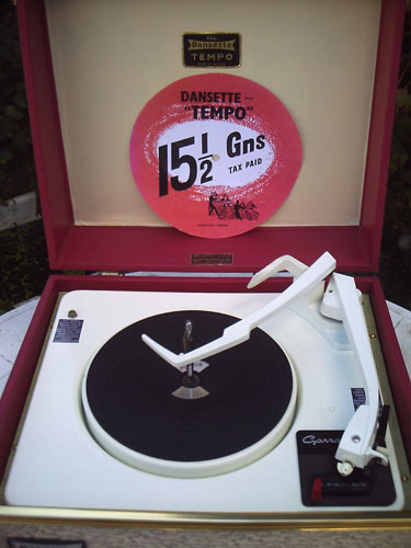 Restored 1962 Dansette Tempo record player on eBay