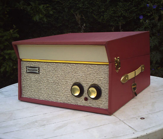 Restored 1962 Dansette Tempo record player on eBay