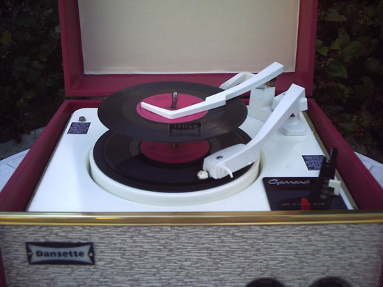 Restored 1962 Dansette Tempo record player on eBay